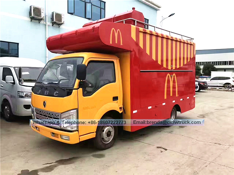 JBC Food Truck en venta, proveedores de camiones de comida China, 4x2 camión móvil de comida rápida
