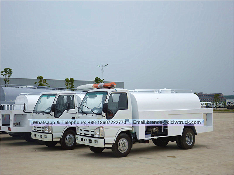 Japón Isuzu Water Truck Mini, proveedor japonés de camiones de agua de agua 5000 litros, fabricante de camiones de cisterna de agua japoneses