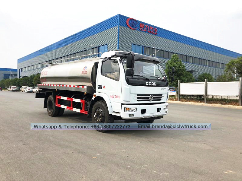 Transporte a mano izquierda/derecha 8000 litros de acero inoxidable camión de letrero pequeño en venta en venta
