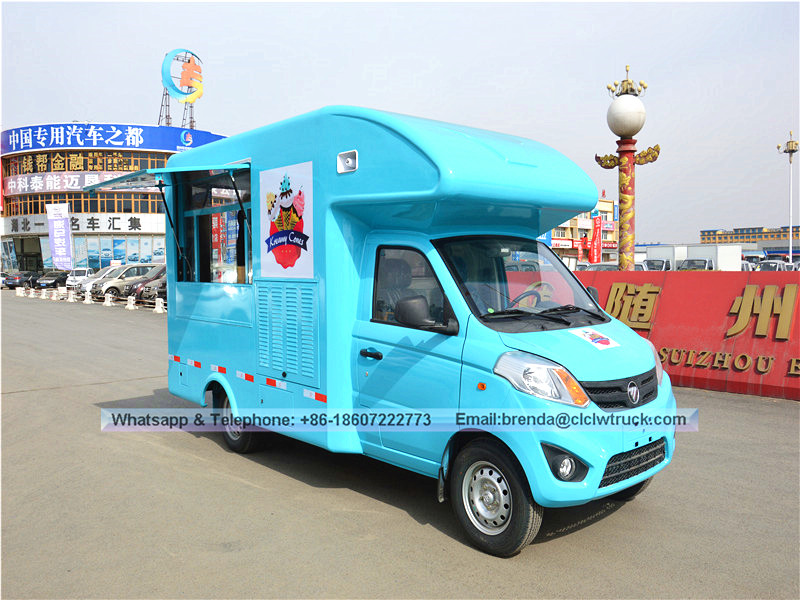Nuevos proveedores de camiones de comida de Foton China, Suministro de camiones de comida rápida de helado en venta
