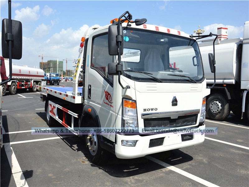 Sinotruk Howo 3-5ton Road Wrecker Truck, Howo 4x2 Road Wrecker Truck Proveedor