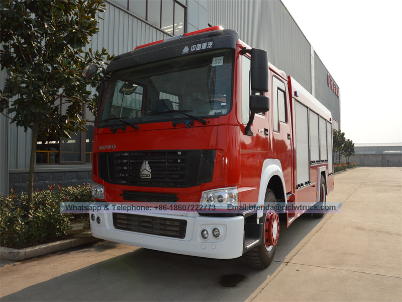 Sinotruk Howo Camión de bomberos 8000 litros, Howo 4x2 Bomberos Fabricante de camiones China, proveedor de camiones de bomberos China