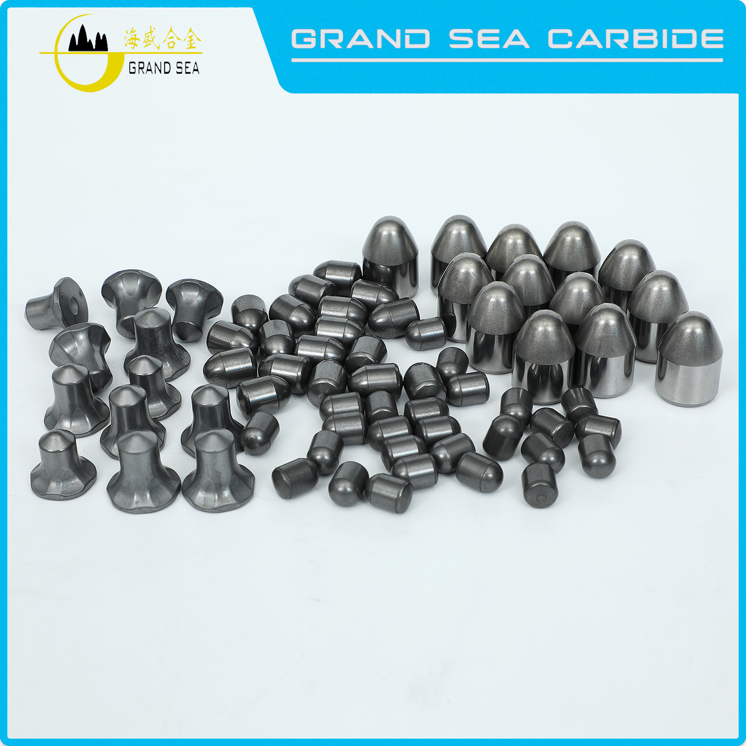 Tungsten carbide brazed on steel cutters for the mining and drilling industries