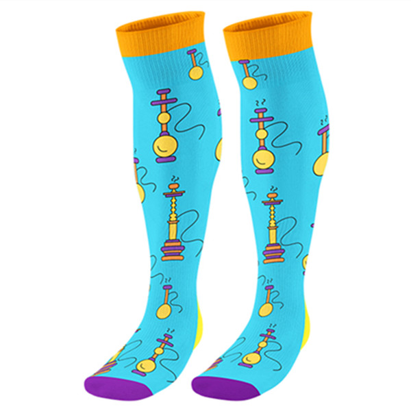 Calcetines de trampolín de rodilla personalizados al por mayor calcetines antideslizantes