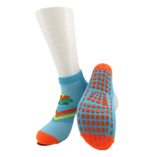 Bulk Knöchel Kinder Trampolin Griff Socken rutschfeste Slipper Socken mit Griffen auf der Unterseite