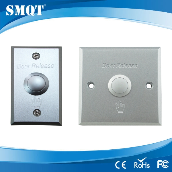 Aluminum panel door release/switch button