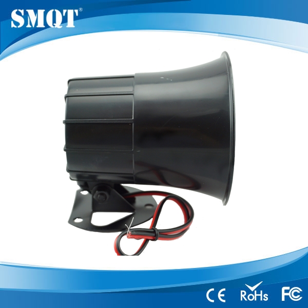 Black wired electric alarm siren from shenzhen alarm siren manufacturer