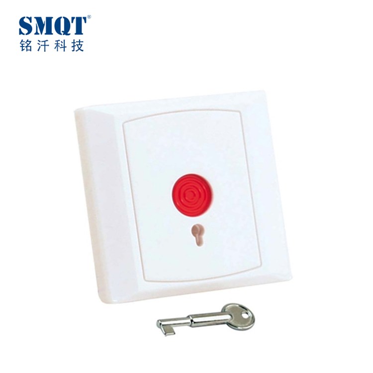 Key-reset / auto-reset na Wired Emergency button para sa Access control system
