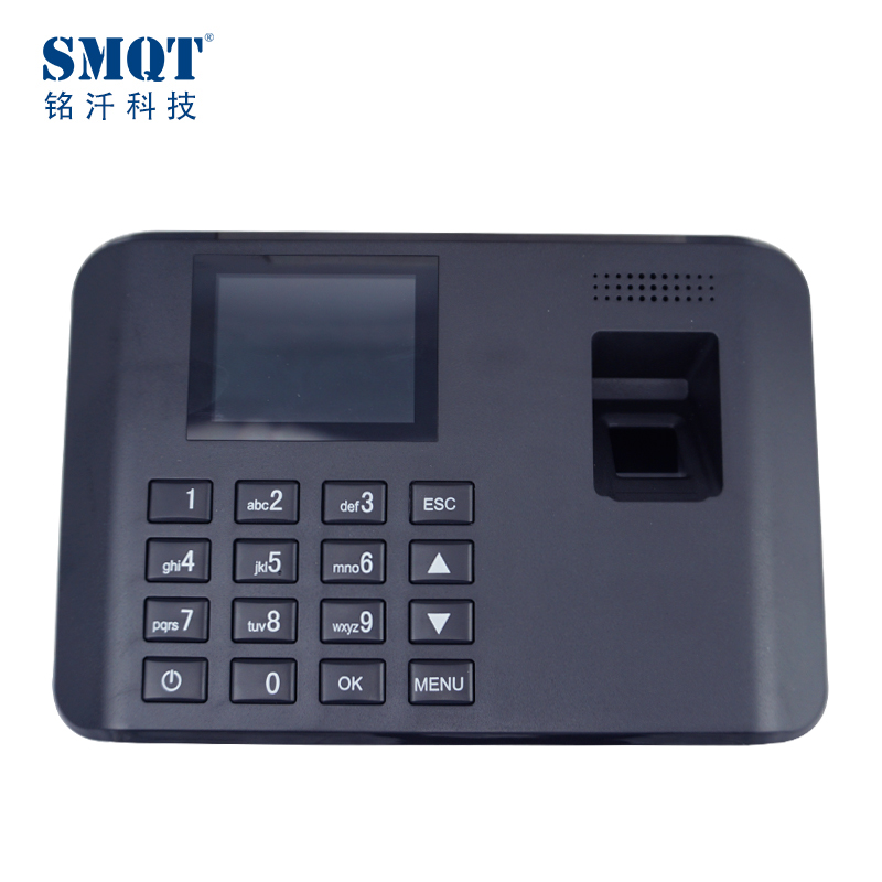 SMQT ใหม่ 4.0 นิ้วแสดงผล TFT ที่มีสีสันลายนิ้วมือเวลาเข้าร่วม Biometric นาฬิการะบบเวลาอ่าน