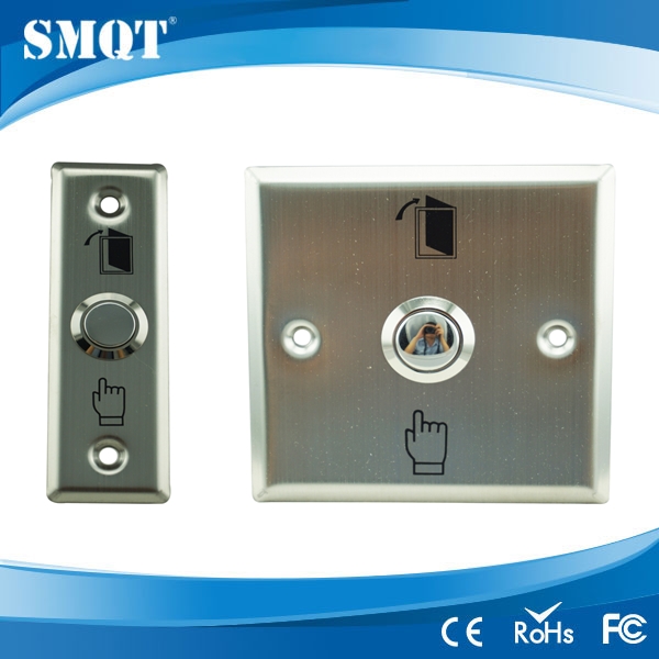 Stainless steel panel door release/switch button