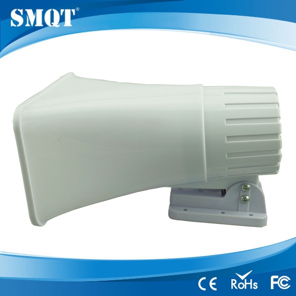 White color wired electric alarm siren from shenzhen alarm siren manufacturer