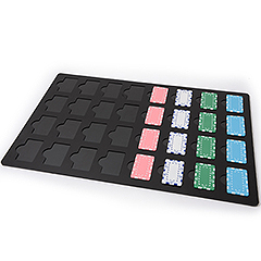 Mold acrylique pour rectangulaire Poker Chip