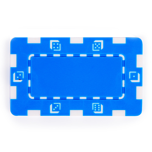 Chip di poker quadrato blu composito da 32 g