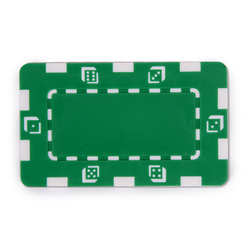 Groene, samengestelde 32g Square Poker-chip
