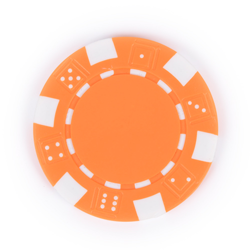 Chip di poker composito arancione 11.5g