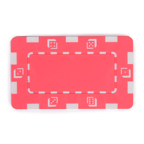 粉红色复合32克方形扑克筹码