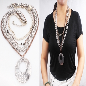 vintage boutique evil eye chains pendant necklace N90068