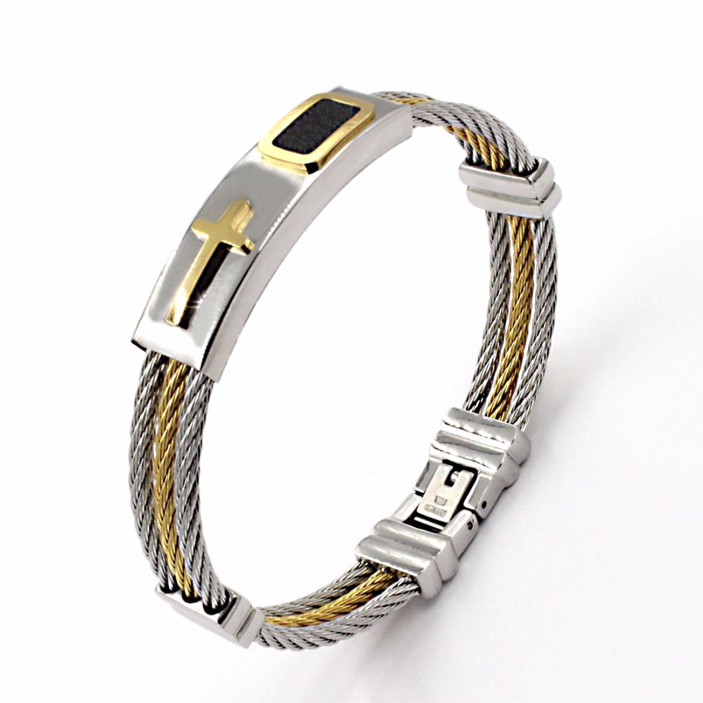 China Factory New Jewelry Fashion billig Custom Design 316 l Edelstahl Schmuck Armbänder, Amazon FBA Holiday Gift Metal Custom Gravur Armband 316 Edelstahl Schmuck