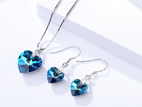 China Manufacturer 925 sliver wholesale Cheap Chinese Bridal Rhinestone Jewelry Sets