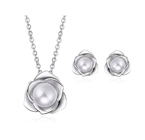China Supplier High Polished 925 Sterling Silver Necklace with Natural Freshwater Pearl