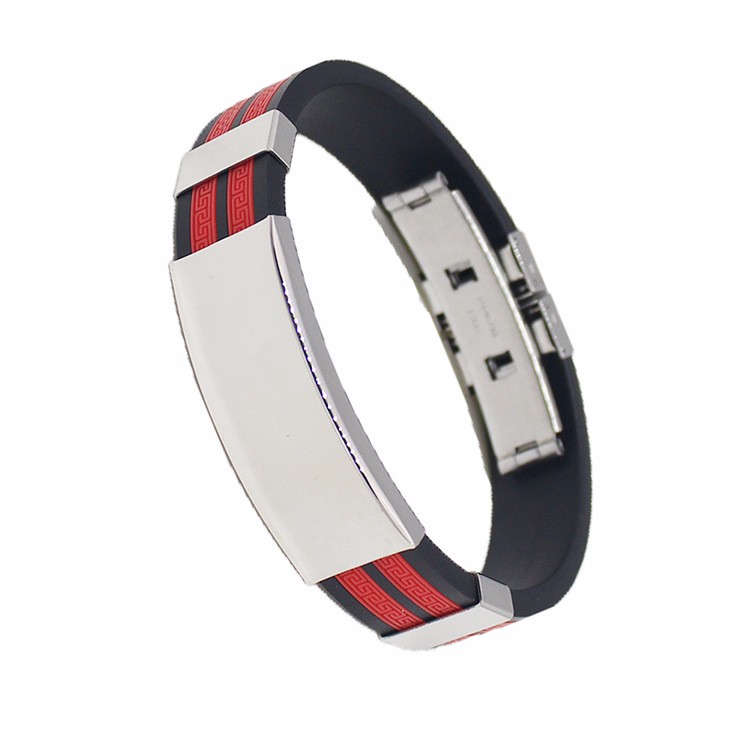 China high quality mens bracelet 316L Stainless Steel bracelets bangles, wholesale silicone bracelets Stainless Steel jewelry