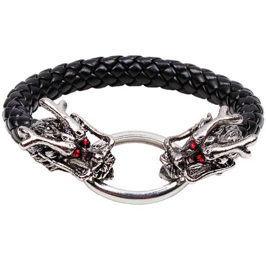 Dragon Bracelet PU Leather Braided Bracelets oem bangle supplier china