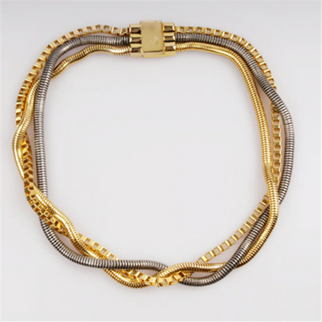 Fashion Kostüme gemischt Farbe Gold einfach Kette Halskette Kette