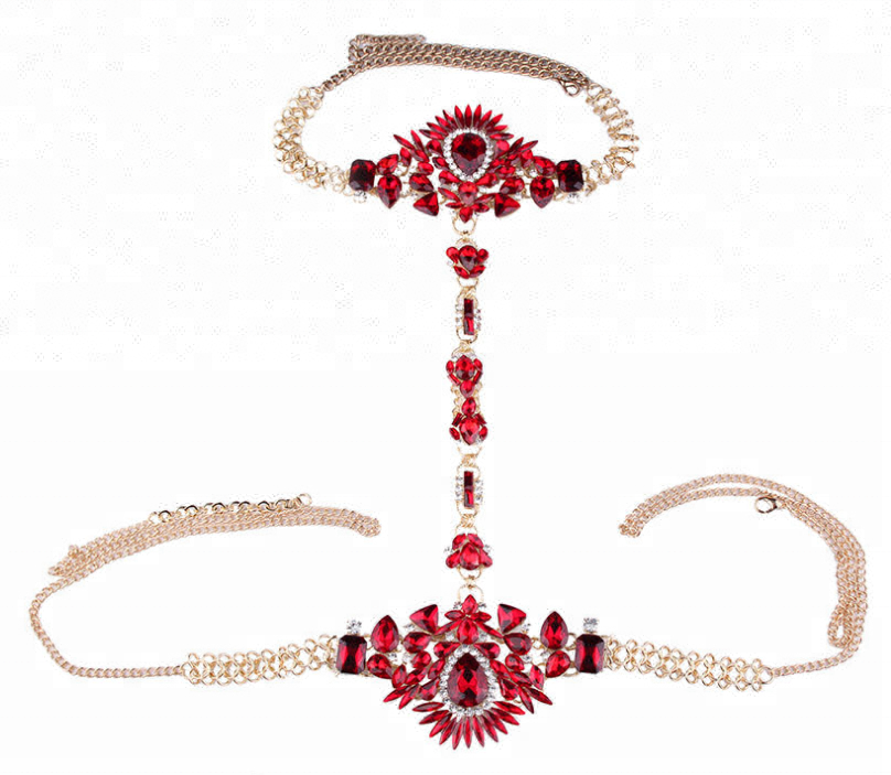 Hot Sale Rhinestone Bikini Sexy Body Chain/ Body Jewelry