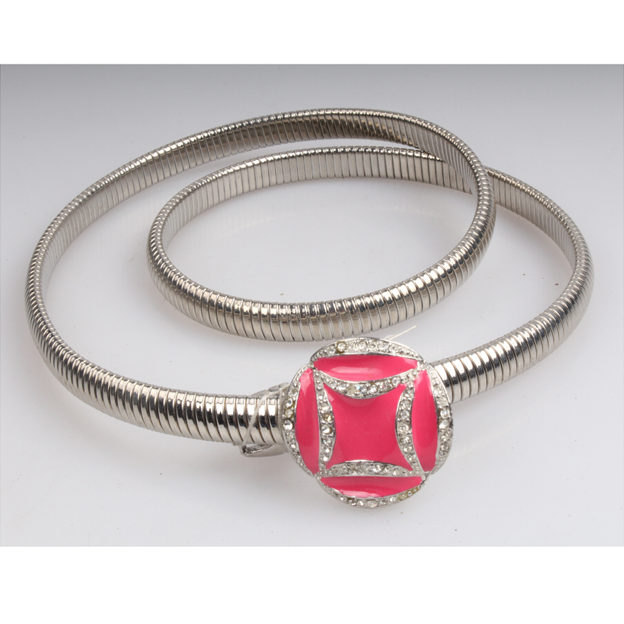 Metal chain belt elastic goose throat chain metal fashion belts 18k gold plating stretch shell waist belt,belt wholesales in china