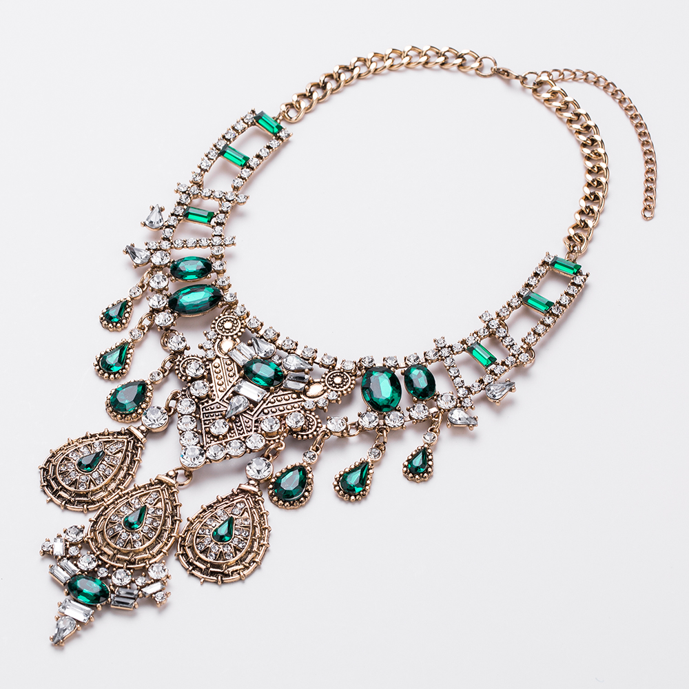 Multicolor Statement Choker Necklace Antique Jewelry  as Birthday Anniversary Gifts for Women Mom Wife