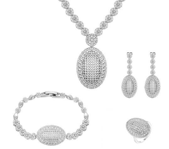Wholesale 18k gold plated jewelry dubai women wedding bridal jewelry set