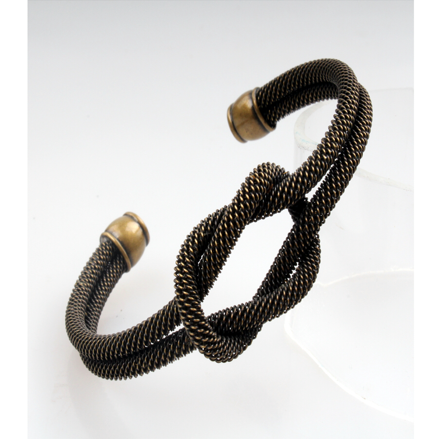 Womens Gifts Bangles Latest Designs , Broneze Expandable Wire Adjustable Bracelets
