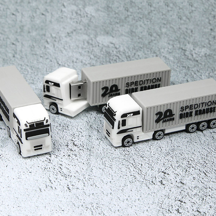 4GB 16GB Brand Customized 3D Truck Shaped PVC USB Stick Flash Drive