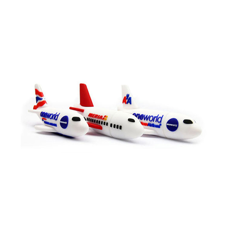 Airplane shaped personalised branded logo usb sticks flash drive manufacturer
