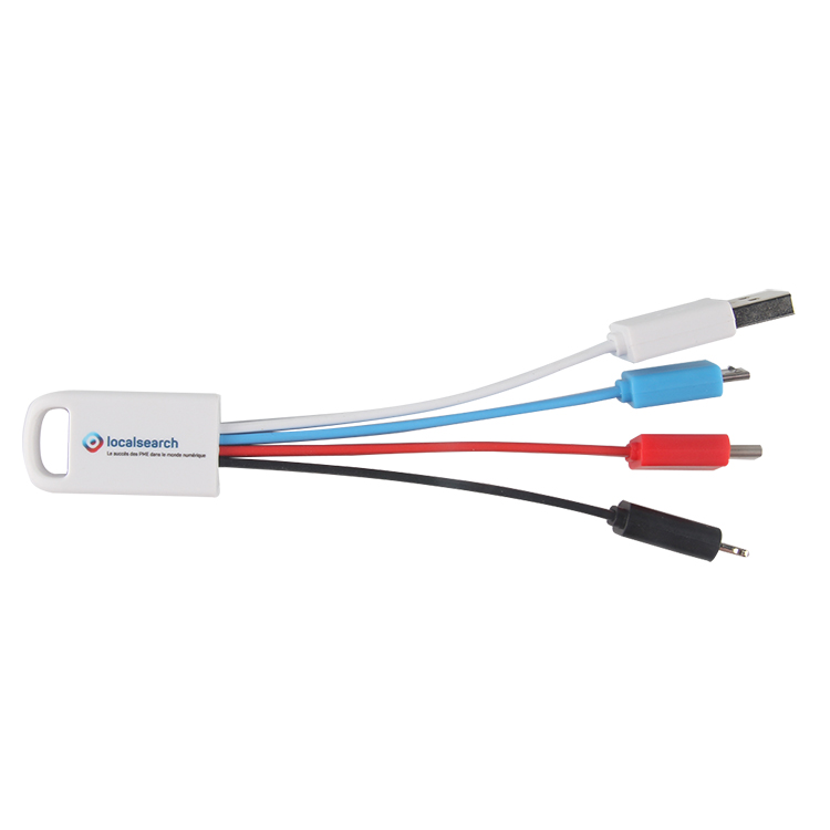 Kundenspezifischer 4-in-1-Multi-USB-Adapterkabel mit UL-Zulassung