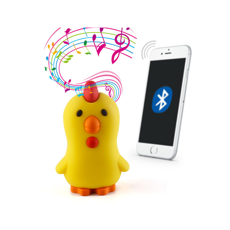 Custom chicken design imprinted logo mini MP3  Wireless Bluetooth Speakers