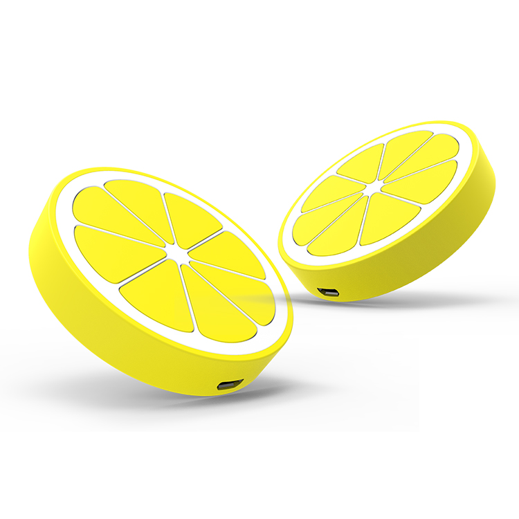Fabricante rápido inalámbrico moldeado limón del cojín del cargador del teléfono móvil del PVC del OEM