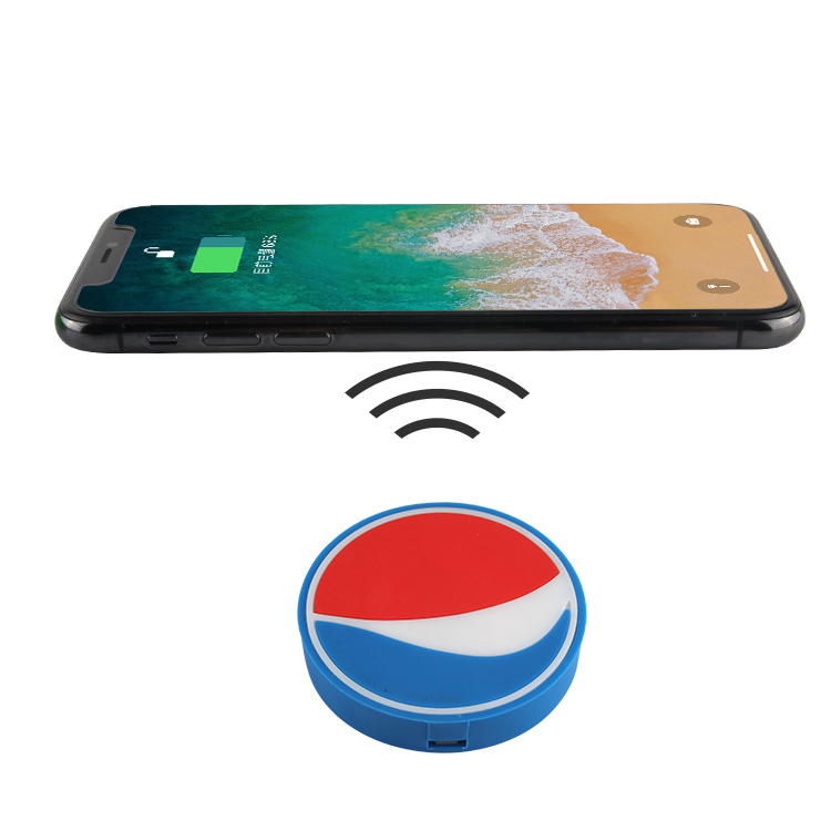 Personalized Pepsi shaped 5W wireless charging charger pad