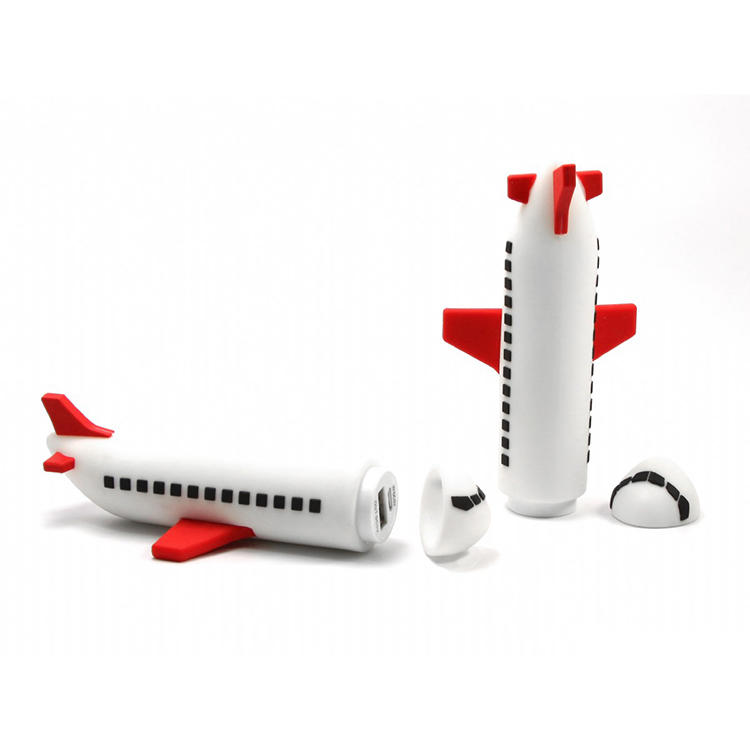 Personalized branded 5000mah airplane shaped portable power bank mobile charger