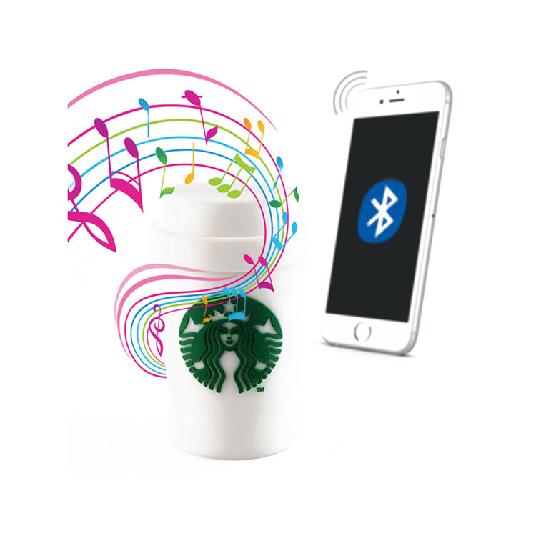 Starbucks promocionales portátiles de música al aire libre bluetooth altavoces