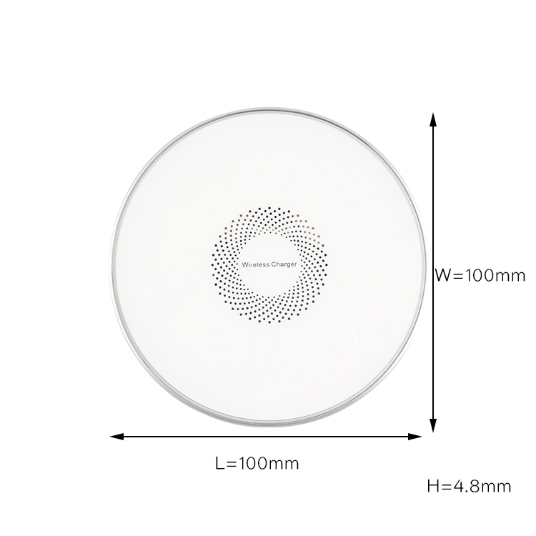 Shenzhen 10w fast custom logo design metal wireless charger pad