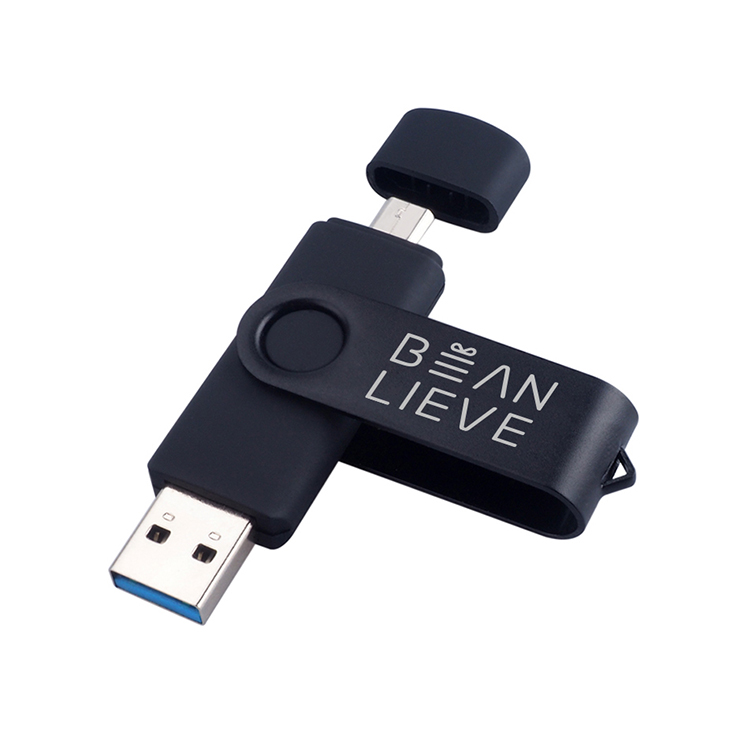 Wholesale branded logo printed 8gb OTG usb flash drive for android
