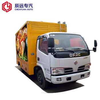 Nagtustos ang Dongfeng brand mobile food trucks sa gastos malapit sa akin para sa pagbebenta