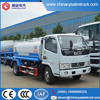 4x2 water carrying vehicle in 6000 liters water sprinkler vehicles