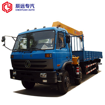 Dongfeng  6x2  Driver 10 tons crane with truck factory in china