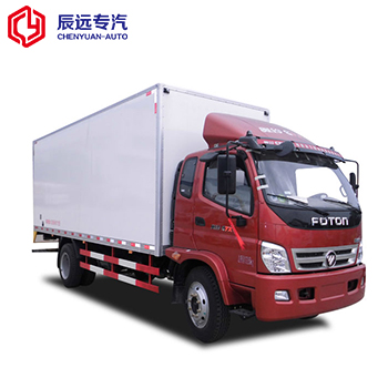 Foton brand 5 Ton refrigerated truck with box vehicle supplier in china