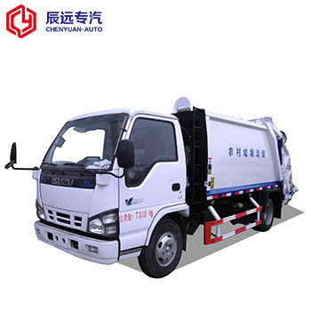 ISUZU brand 4x2 compression garbage truck manufactures