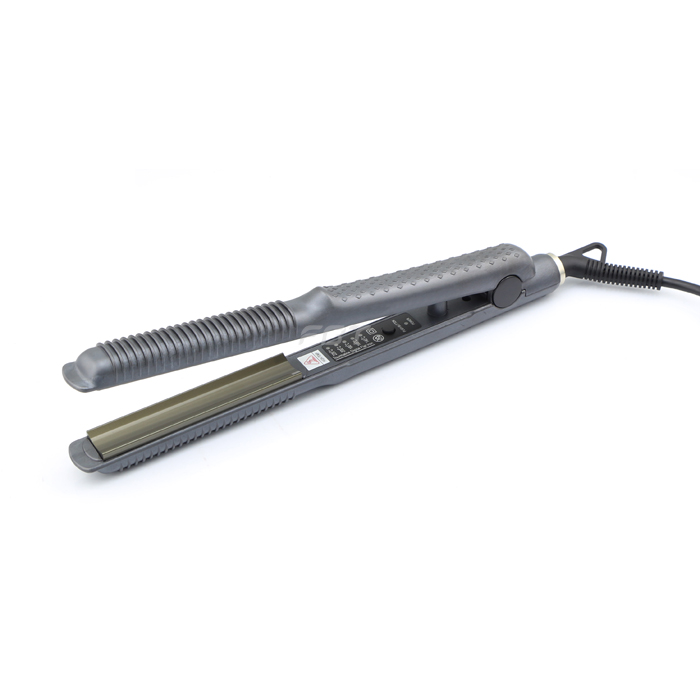 Professional PTC hair straightener with groove plate F178C