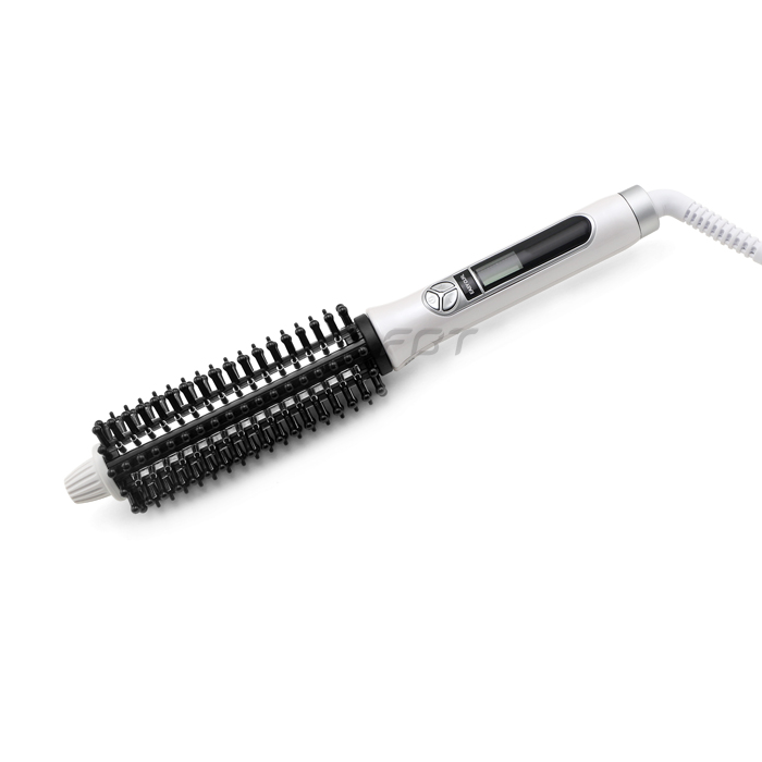 Salon use electrical hair cared heating roll brush white ESC-8316
