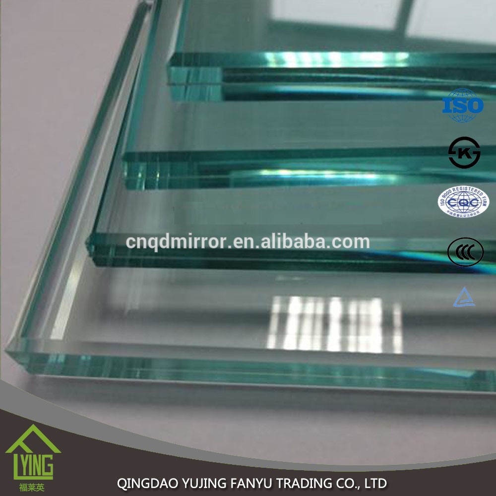fein gemahlen 10mm gehärtetem klar Glas zur Weiterverarbeitung